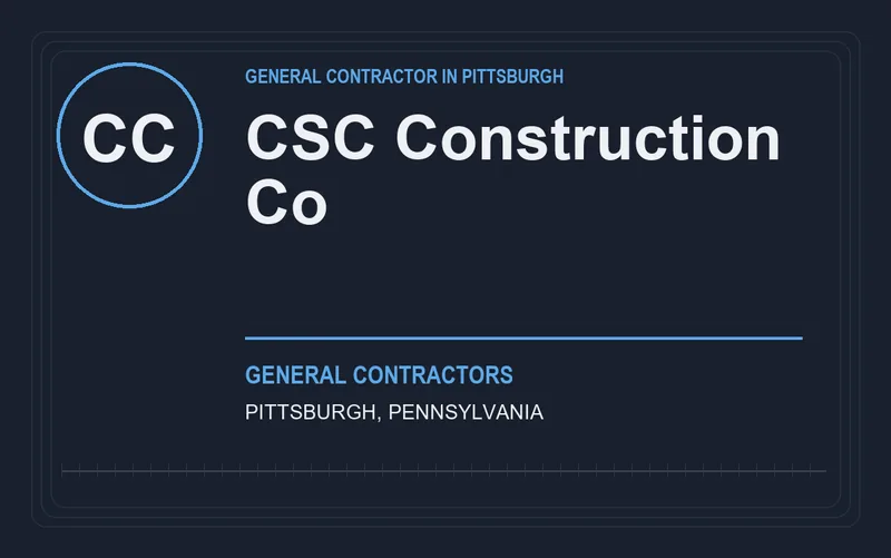 CSC Construction Co in Pittsburgh, Pennsylvania