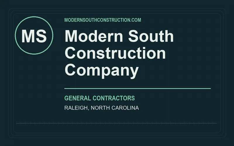 Modern South Construction Company in Raleigh, North Carolina