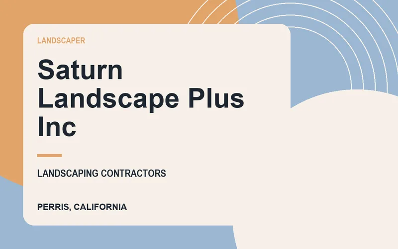 Saturn Landscape Plus Inc in Perris, California