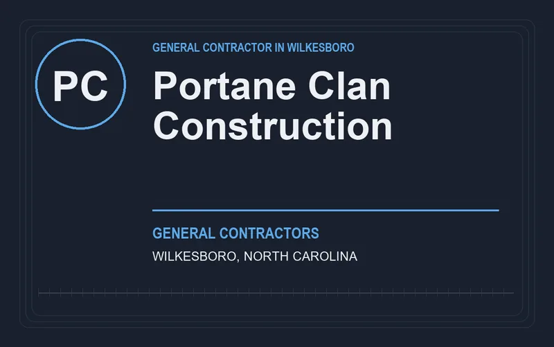 Portane Clan Construction in Wilkesboro, North Carolina