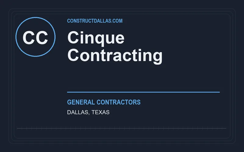 Cinque Contracting in Dallas, Texas