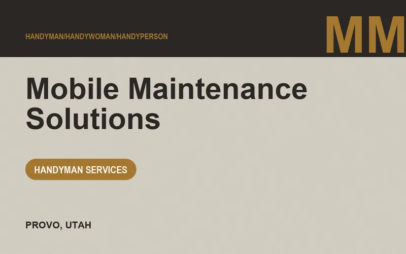 Mobile Maintenance Solutions in Provo, Utah