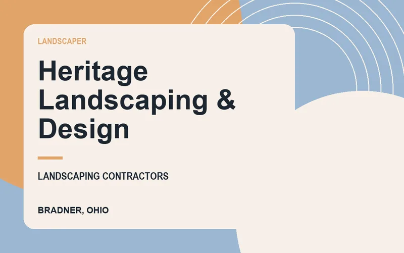 Heritage Landscaping & Design in Bradner, Ohio
