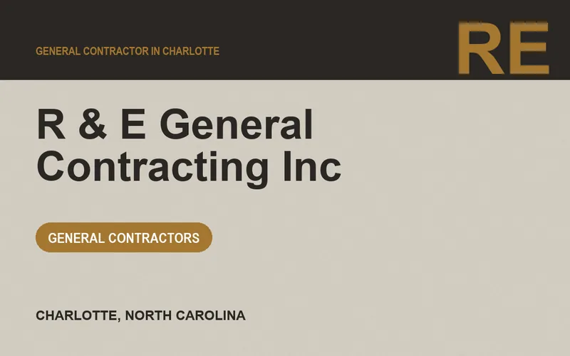 R & E General Contracting Inc in Charlotte, North Carolina