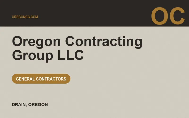 Oregon Contracting Group LLC in Drain, Oregon