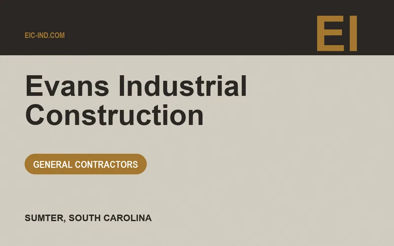 Evans Industrial Construction in Sumter, South Carolina