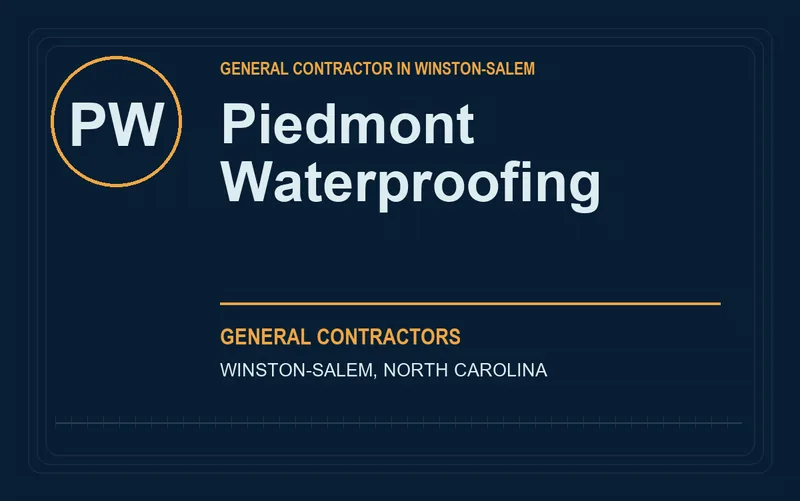 Piedmont Waterproofing in Winston-Salem, North Carolina