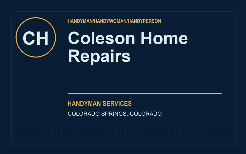 Coleson Home Repairs in Colorado Springs, Colorado