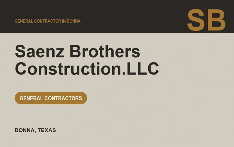 Saenz Brothers Construction.LLC in Donna, Texas