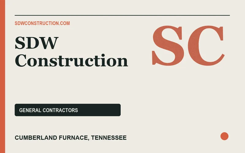 SDW Construction in Cumberland Furnace, Tennessee