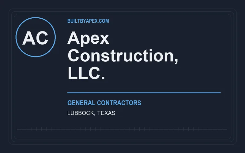 Apex Construction, LLC. in Lubbock, Texas