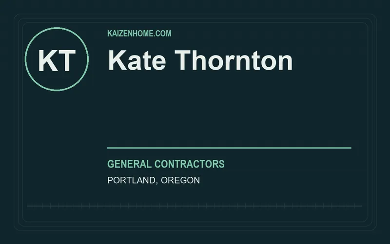 Kate Thornton in Portland, Oregon