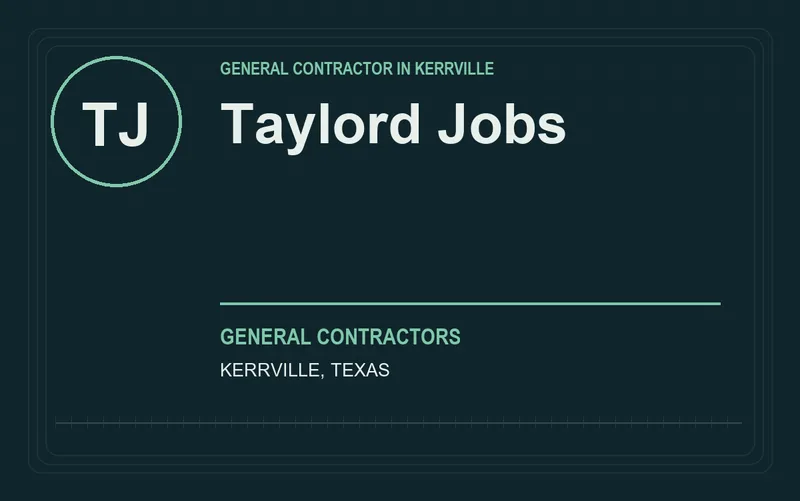 Taylord Jobs in Kerrville, Texas