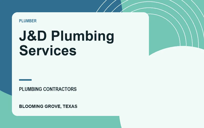 J&D Plumbing Services in Blooming Grove, Texas