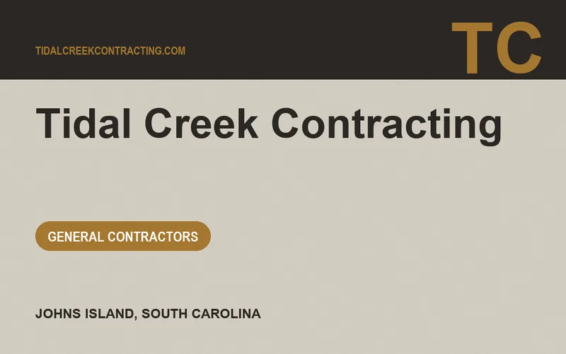 Tidal Creek Contracting in Johns Island, South Carolina