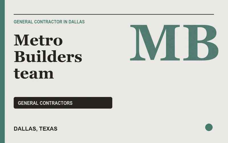 Metro Builders team in Dallas, Texas