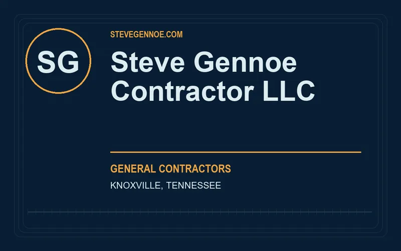 Steve Gennoe Contractor Llc in Knoxville, Tennessee
