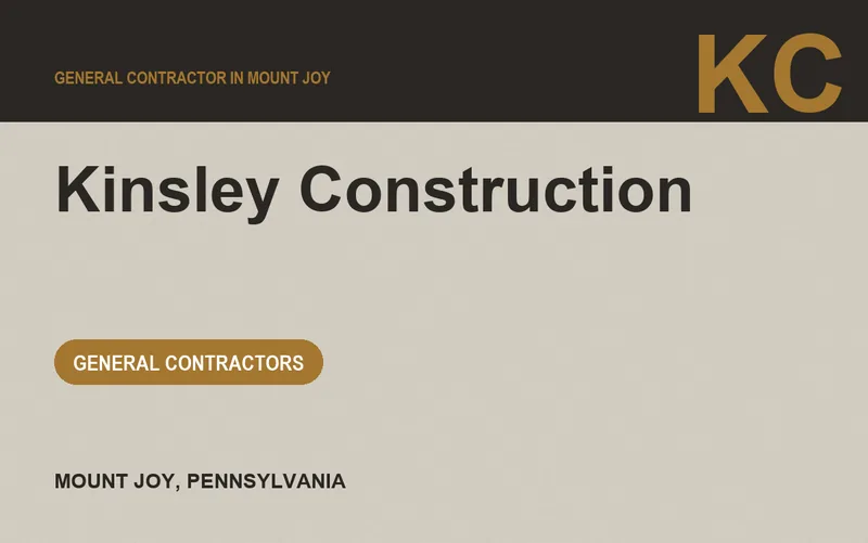Kinsley Construction in Mount Joy, Pennsylvania