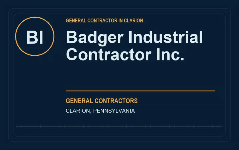 Badger Industrial Contractor Inc. in Clarion, Pennsylvania