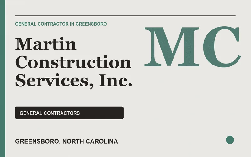 Martin Construction Services, Inc. in Greensboro, North Carolina