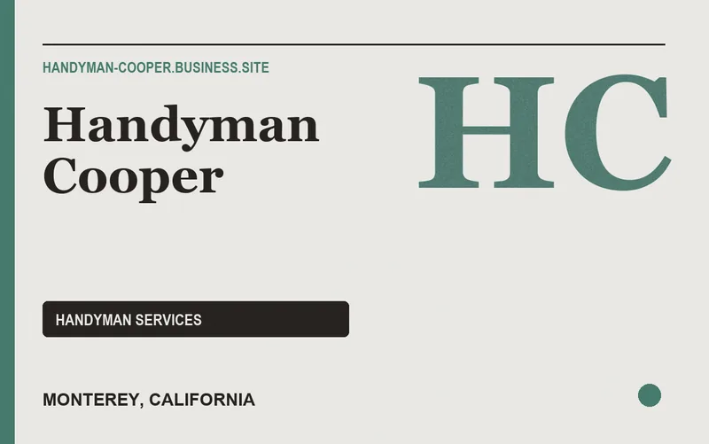 Handyman Cooper in Monterey, California