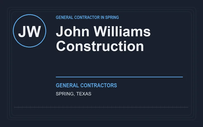 John Williams Construction in Spring, Texas