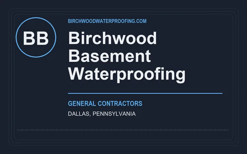 Birchwood Basement Waterproofing in Dallas, Pennsylvania