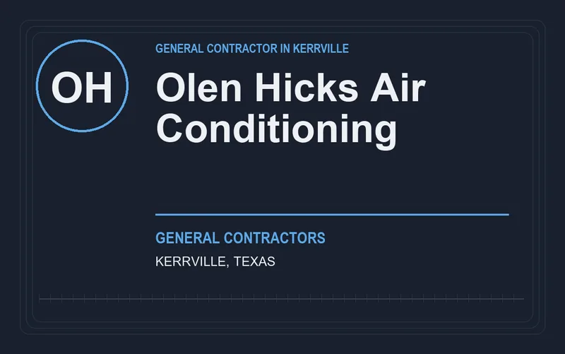 Olen Hicks Air Conditioning in Kerrville, Texas