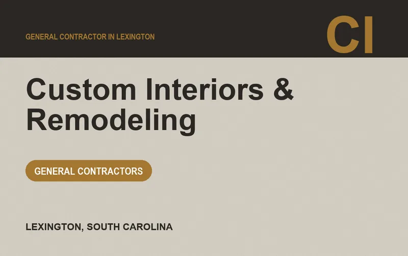 Custom Interiors & Remodeling in Lexington, South Carolina