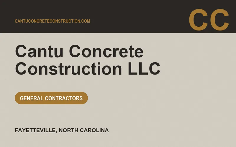 Cantu Concrete Construction LLC in Fayetteville, North Carolina