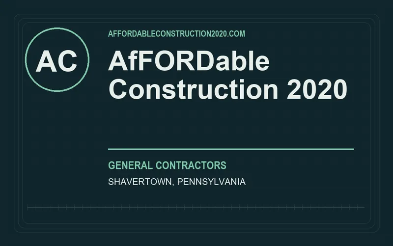 AfFORDable Construction 2020 in Shavertown, Pennsylvania