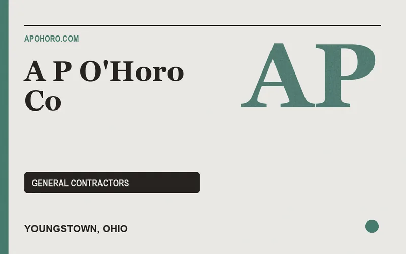 A P O'Horo Co in Youngstown, Ohio