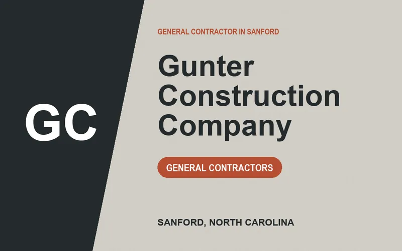 Gunter Construction Company in Sanford, North Carolina