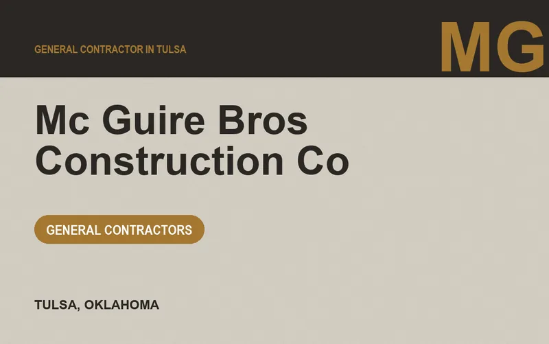 Mc Guire Bros Construction Co in Tulsa, Oklahoma