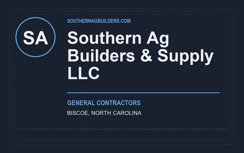 Southern Ag Builders & Supply LLC in Biscoe, North Carolina