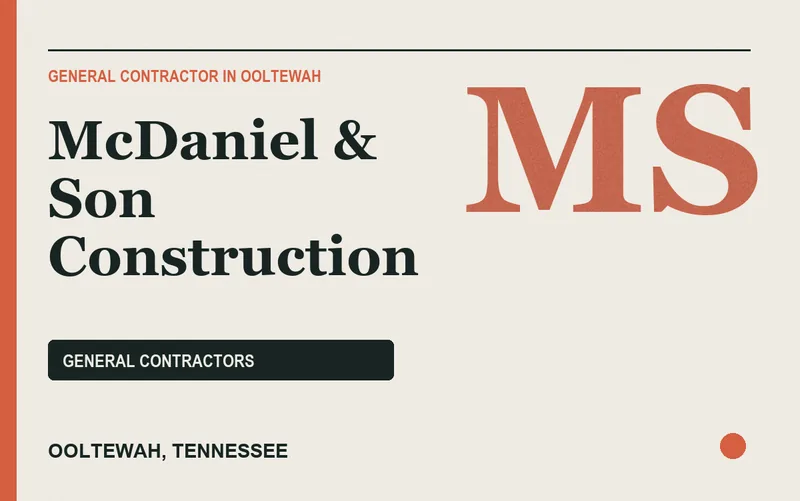 McDaniel & Son Construction in Ooltewah, Tennessee
