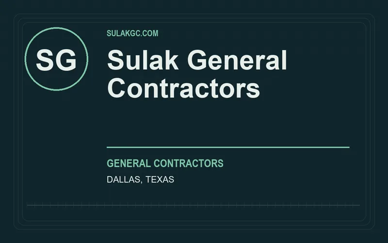 Sulak General Contractors in Dallas, Texas
