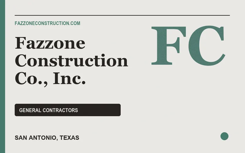 Fazzone Construction Co., Inc. in San Antonio, Texas
