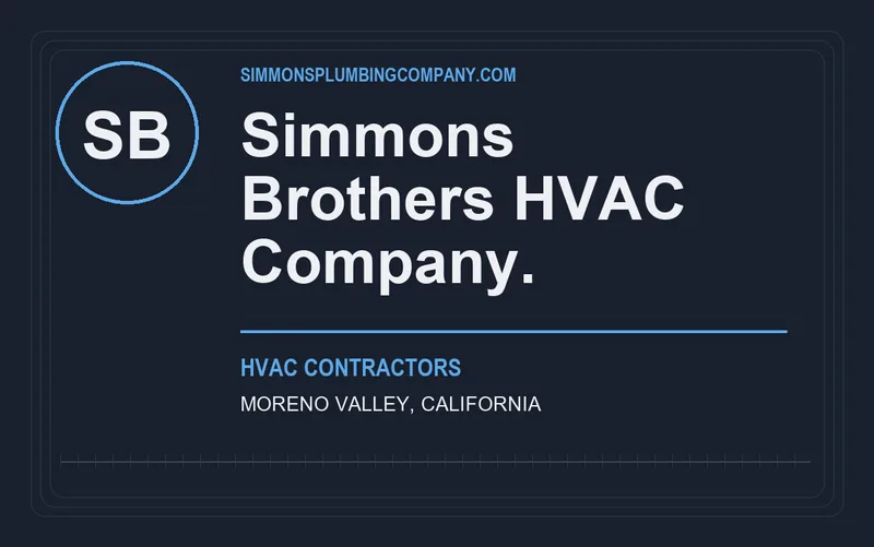 Simmons Brothers HVAC Company. in Moreno Valley, California