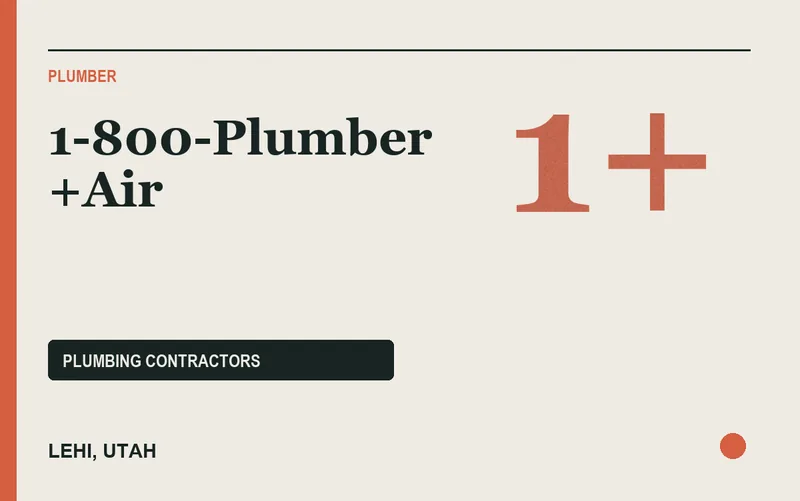 1-800-Plumber +Air in Lehi, Utah