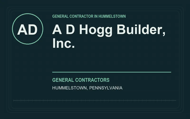 A D Hogg Builder, Inc. in Hummelstown, Pennsylvania