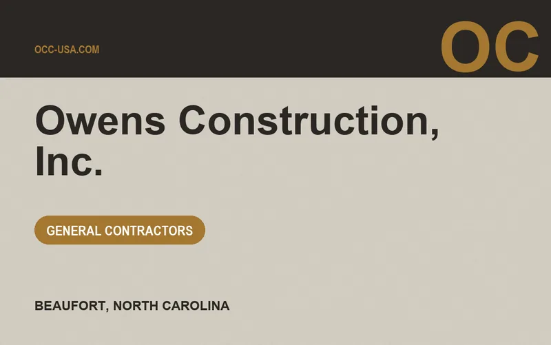Owens Construction, Inc. in Beaufort, North Carolina