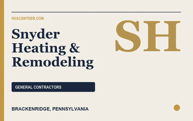 Snyder Heating & Remodeling in Brackenridge, Pennsylvania