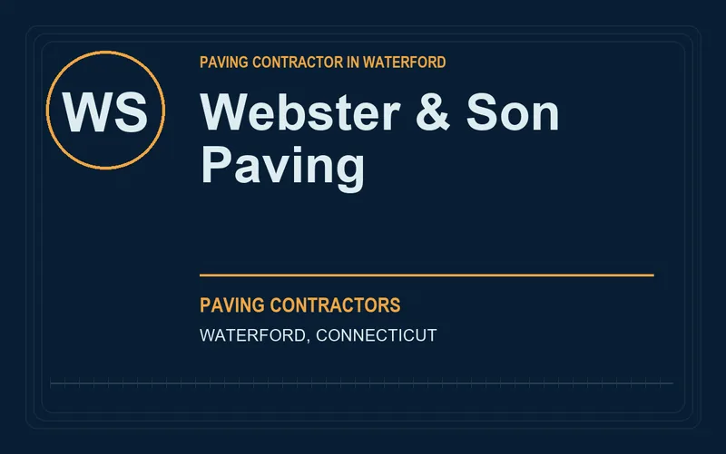 Webster & Son Paving in Waterford, Connecticut
