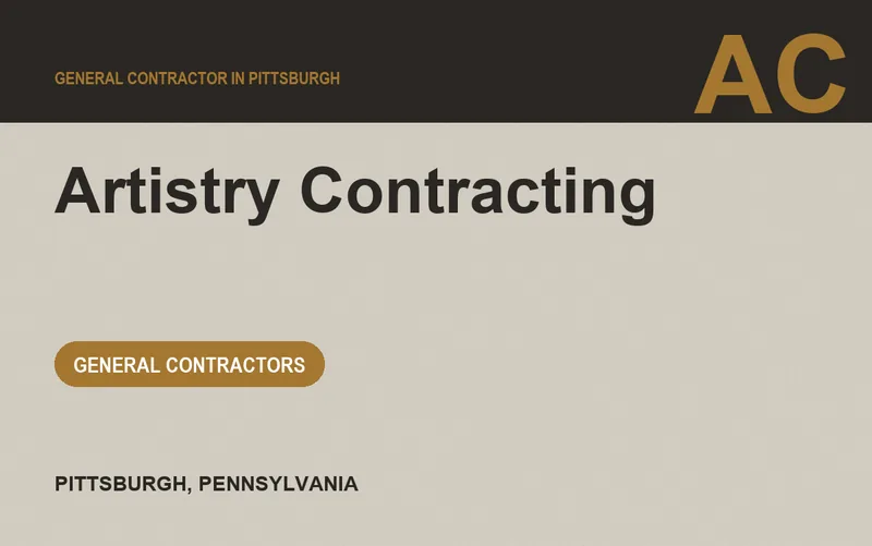 Artistry Contracting in Pittsburgh, Pennsylvania