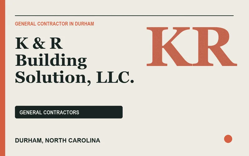 K & R Building Solution, LLC. in Durham, North Carolina