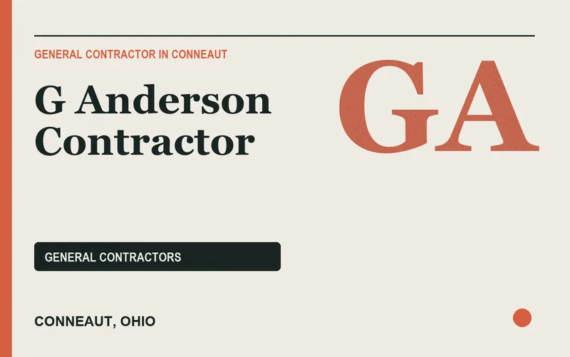 G Anderson Contractor in Conneaut, Ohio