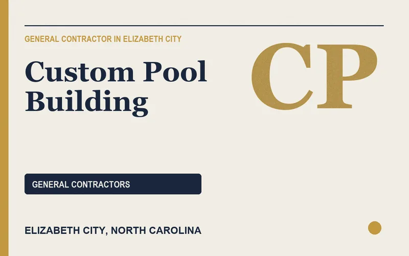 Custom Pool Building in Elizabeth City, North Carolina