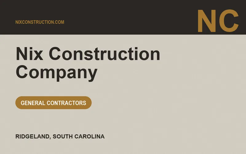 Nix Construction Company in Ridgeland, South Carolina