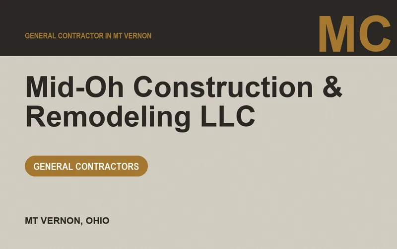 Mid-Oh Construction & Remodeling Llc in Mt Vernon, Ohio